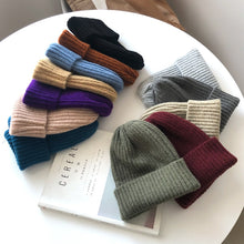 Load image into Gallery viewer, Candy Colors Winter Hat Women Knitted  Soft Trendy