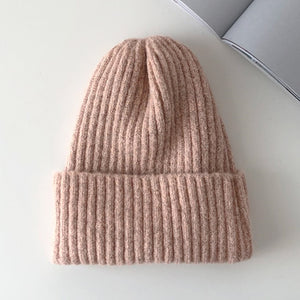 Candy Colors Winter Hat Women Knitted  Soft Trendy