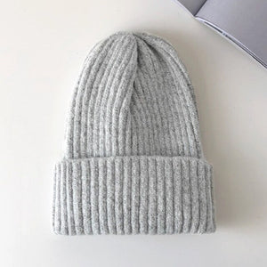 Candy Colors Winter Hat Women Knitted  Soft Trendy