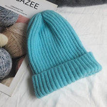 Load image into Gallery viewer, Candy Colors Winter Hat Women Knitted  Soft Trendy
