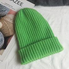 Load image into Gallery viewer, Candy Colors Winter Hat Women Knitted  Soft Trendy