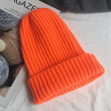Load image into Gallery viewer, Candy Colors Winter Hat Women Knitted  Soft Trendy