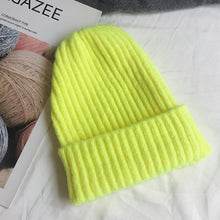 Load image into Gallery viewer, Candy Colors Winter Hat Women Knitted  Soft Trendy