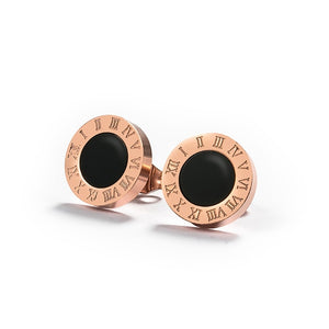 Korean Simple Statement Earrings Stainless Steel Stud Earrings For Women