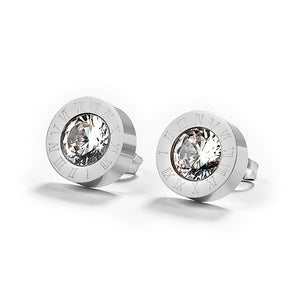 Korean Simple Statement Earrings Stainless Steel Stud Earrings For Women
