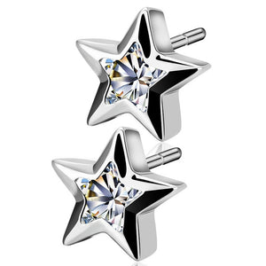 Korean Simple Statement Earrings Stainless Steel Stud Earrings For Women