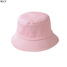 Load image into Gallery viewer, Korean Adult Kids Summer Foldable Bucket Hat Solid Color Hip Hop