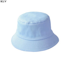 Load image into Gallery viewer, Korean Adult Kids Summer Foldable Bucket Hat Solid Color Hip Hop
