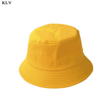 Load image into Gallery viewer, Korean Adult Kids Summer Foldable Bucket Hat Solid Color Hip Hop