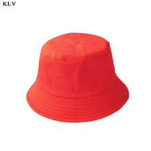 Load image into Gallery viewer, Korean Adult Kids Summer Foldable Bucket Hat Solid Color Hip Hop