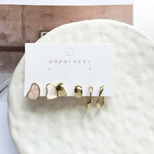 Load image into Gallery viewer, Delicate Jewelry 3 Sets Earrings Green Blue Pink Enamel Small stud Earrings Golden Jewelry