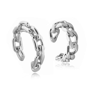 Punk Rock Gold Color Clip Earrings No Piercing Trendy