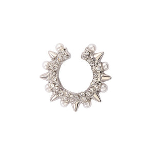 Punk Rock Gold Color Clip Earrings No Piercing Trendy