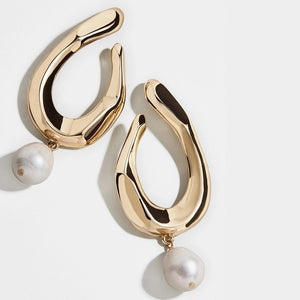Punk Rock Gold Color Clip Earrings No Piercing Trendy