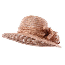 Load image into Gallery viewer, Church Hats For Women Black Sexy Floral