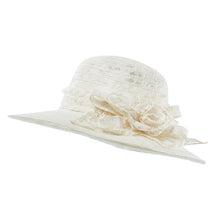 Load image into Gallery viewer, Church Hats For Women Black Sexy Floral