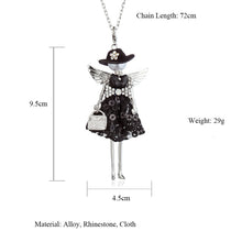 Load image into Gallery viewer, Black Hat Doll Necklaces Silver