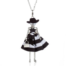 Load image into Gallery viewer, Black Hat Doll Necklaces Silver