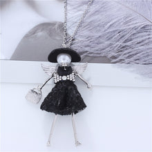 Load image into Gallery viewer, Black Hat Doll Necklaces Silver