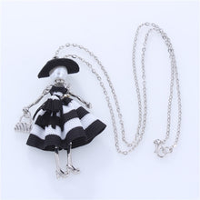 Load image into Gallery viewer, Black Hat Doll Necklaces Silver