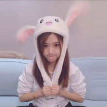 Load image into Gallery viewer, Cartoon Cuddly Moving Ear Rabbit Hat