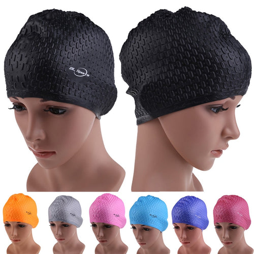 Silicone Waterproof Swimming Caps Protect Ears Long Hair