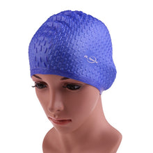 Load image into Gallery viewer, Silicone Waterproof Swimming Caps Protect Ears Long Hair