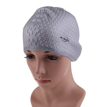 Load image into Gallery viewer, Silicone Waterproof Swimming Caps Protect Ears Long Hair
