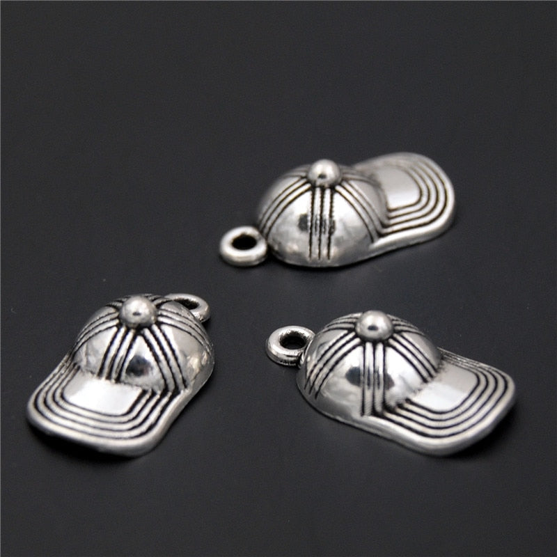 Trendy Alloy Hat BaseBall Cap 3D Charms